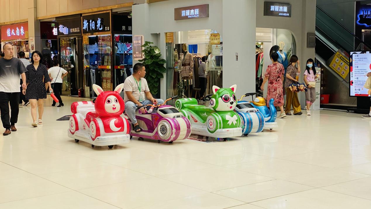 儿童游乐车现身钱江商城，深受幼伴侣青睐