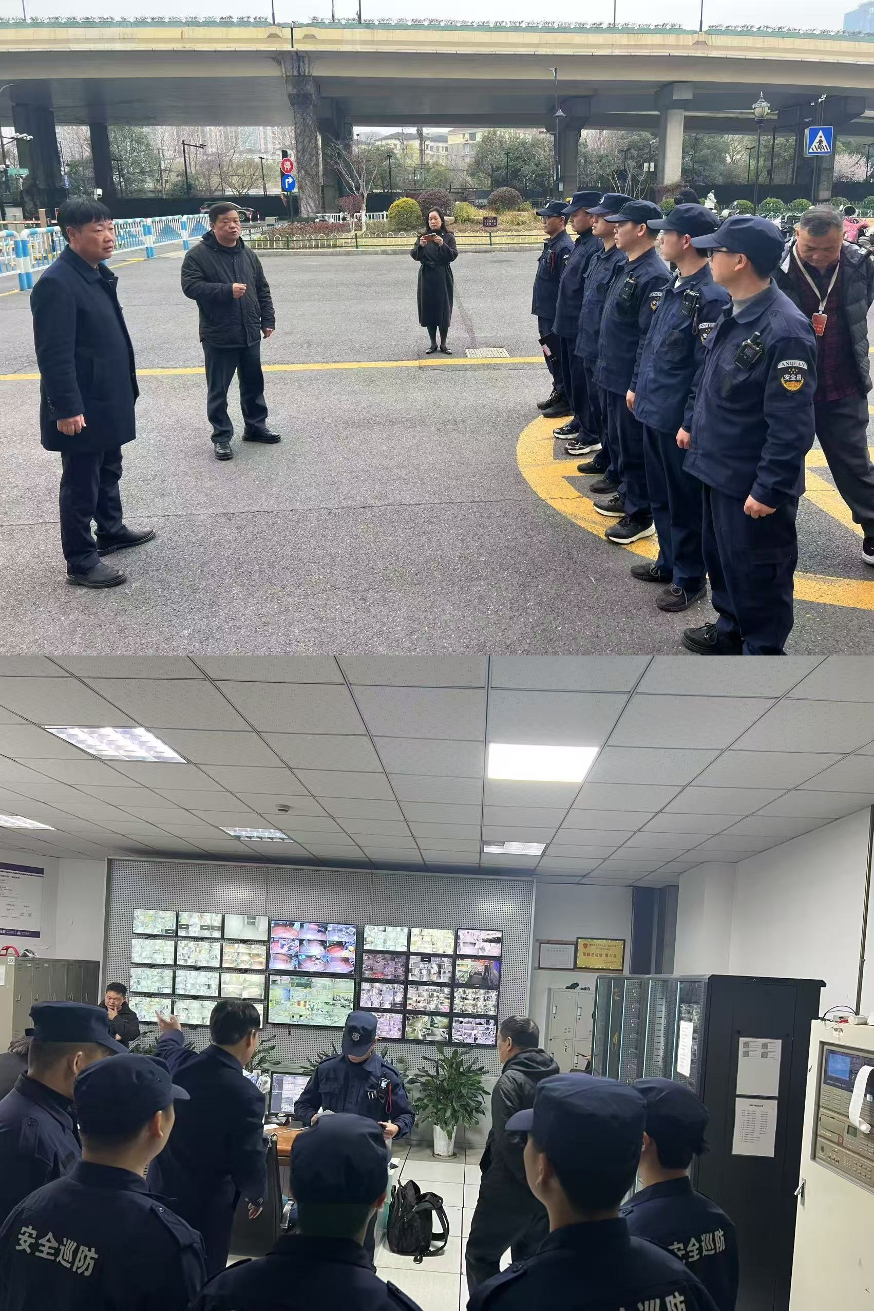 水晶城结合钱江商城发展消防沉点部位实地熟悉活动