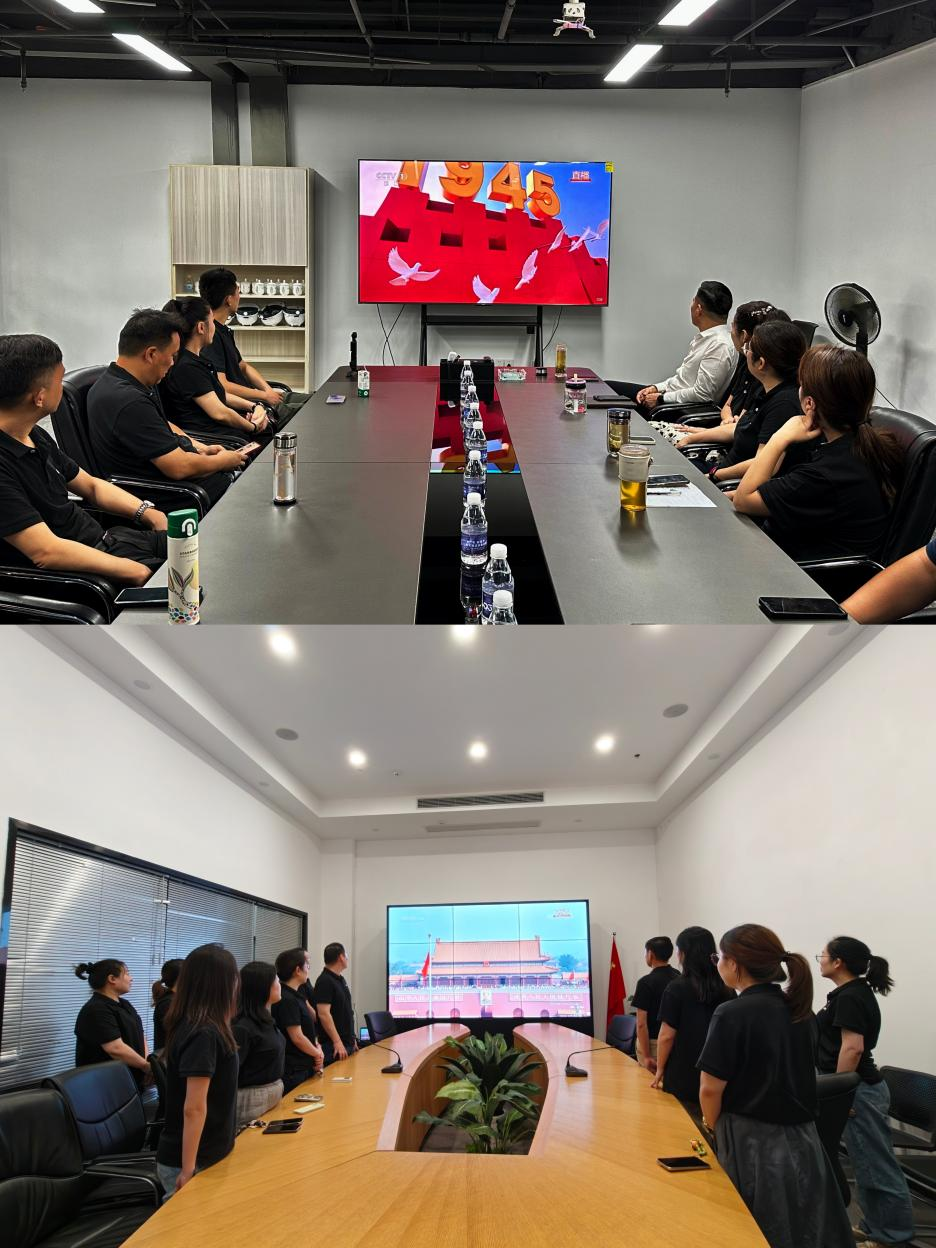 共鉴国之大典，凝聚奋进力量——杭州3499拉斯维加斯文创集团党总支进行九三阅兵直播盛典旁观活动