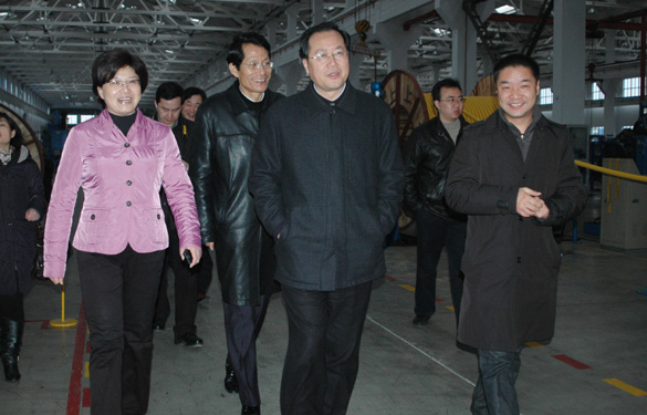 江苏省生长和革新委员会主任、党组书记毛伟明来尊龙凯时集团视察