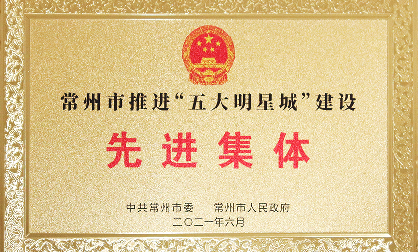 尊龙凯时电缆荣获常州市推进“五大明星城”建设先进集体